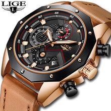 Load image into Gallery viewer, LIGE Mens Watches