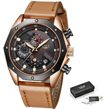 Load image into Gallery viewer, LIGE Mens Watches